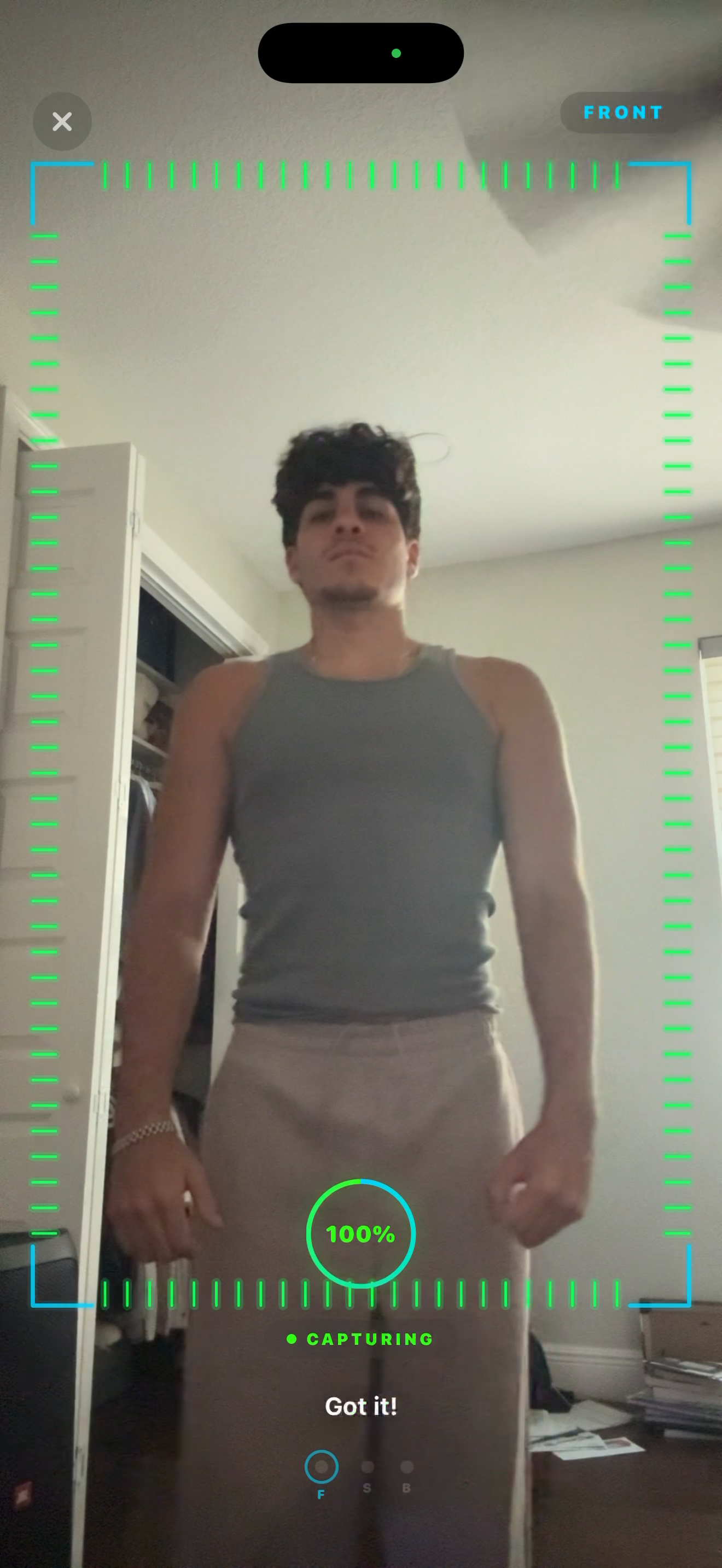 ASCEND body scan capture screen